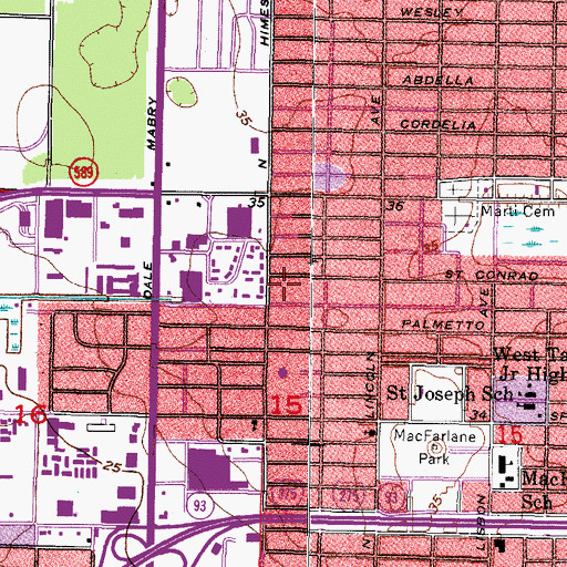 Topographic Map of Horizon Place, FL