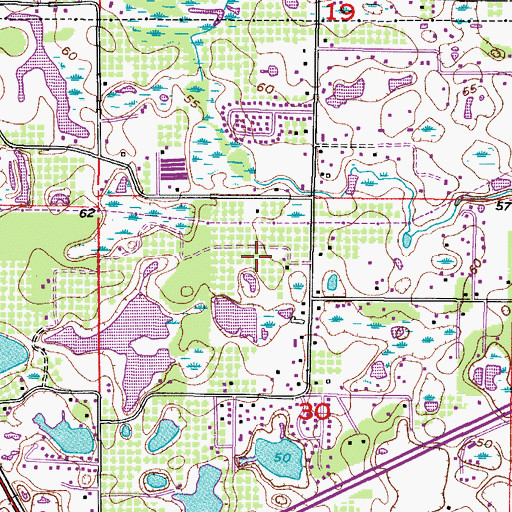 Topographic Map of Hounds Hollow, FL