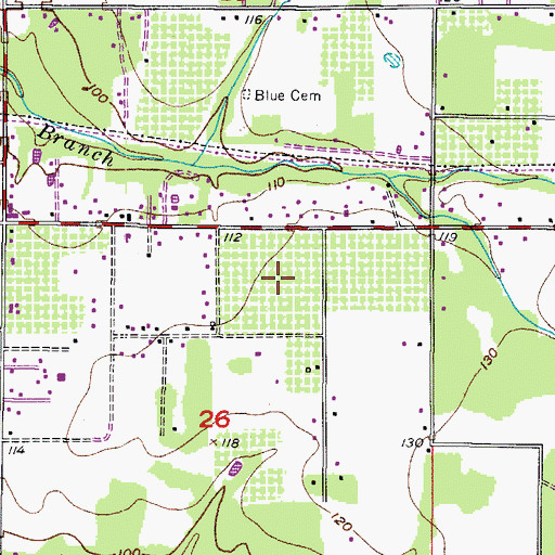 Topographic Map of Hunters Hill, FL