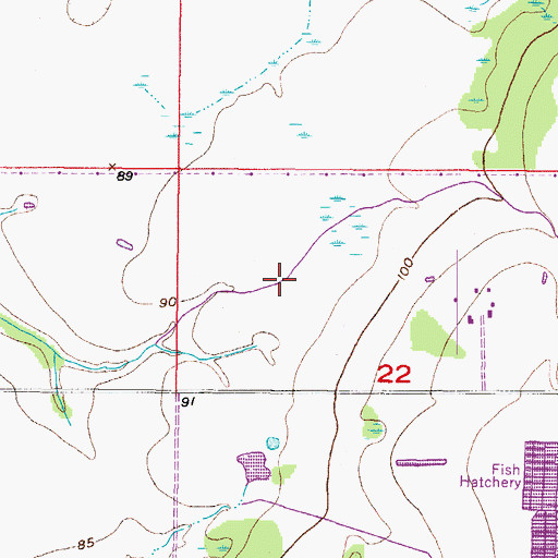 Topographic Map of Hurley Manor, FL