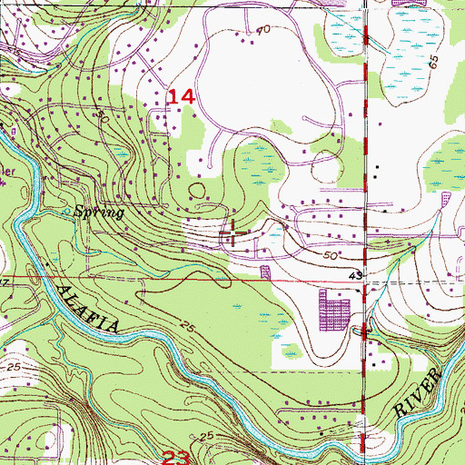 Topographic Map of Indian Hills, FL