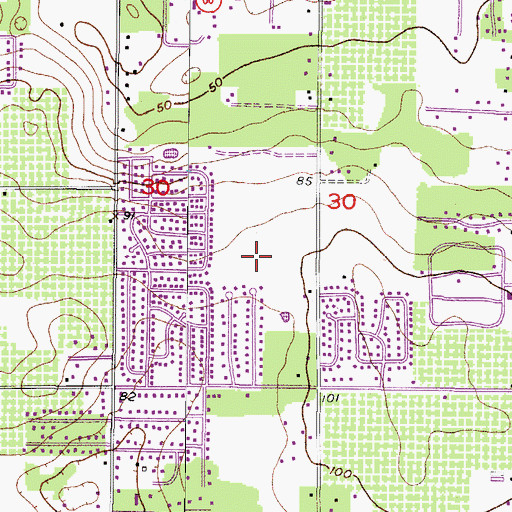 Topographic Map of Innergary Point, FL