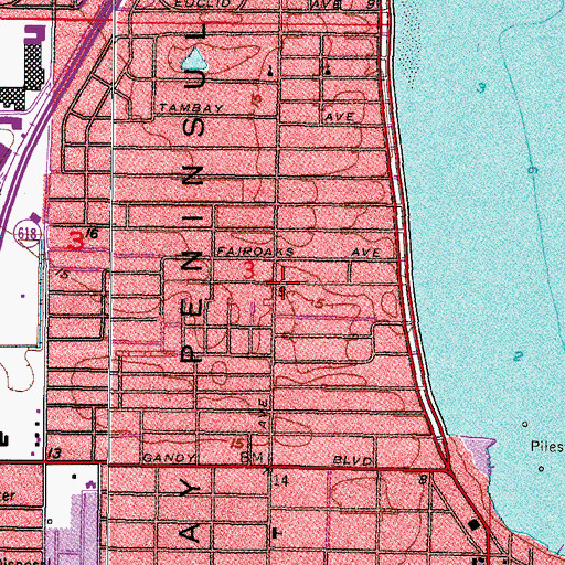 Topographic Map of Jenkins, FL