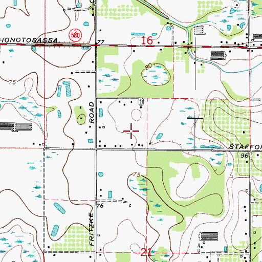 Topographic Map of Jim Kirkland Acres, FL