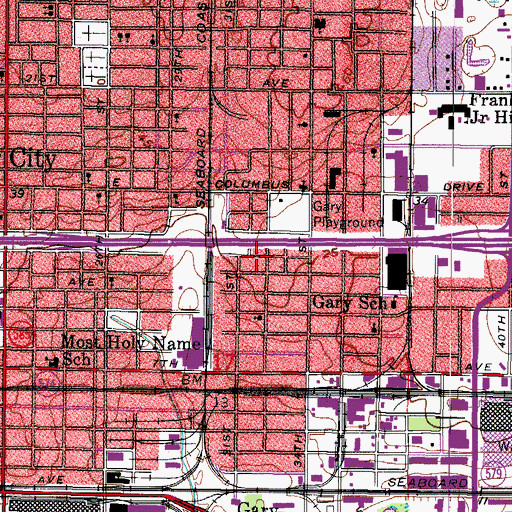 Topographic Map of Jochumsen, FL