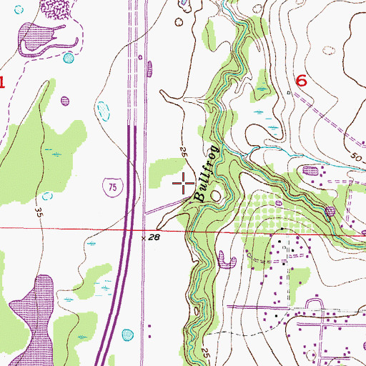 Topographic Map of Jojo, FL