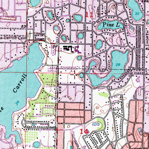Topographic Map of Joshuas Bend, FL