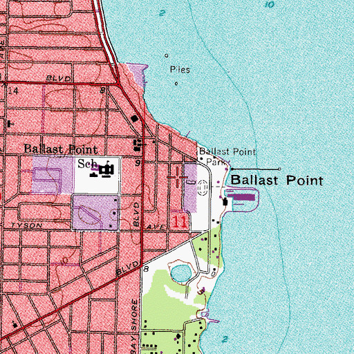 Topographic Map of Jules Verne Park, FL
