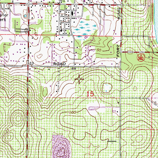 Topographic Map of June Bloom, FL