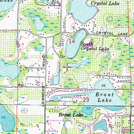 Topographic Map of Kambridge, FL