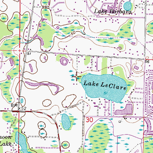 Topographic Map of Kanter-Baker Estates, FL