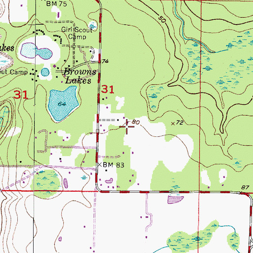 Topographic Map of Karlson Acres, FL