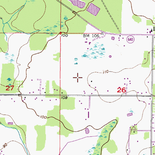 Topographic Map of Kavita Estates, FL