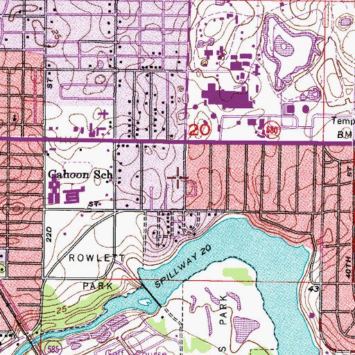 Topographic Map of Kelly Ridge, FL