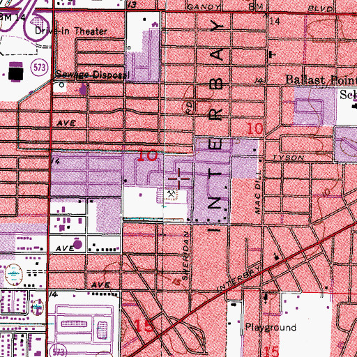 Topographic Map of Kevan, FL