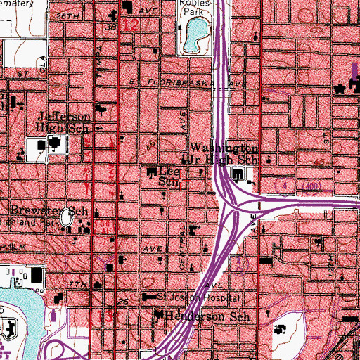 Topographic Map of Keys, FL