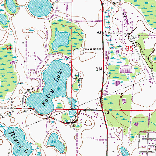 Topographic Map of Keystone Crossings, FL