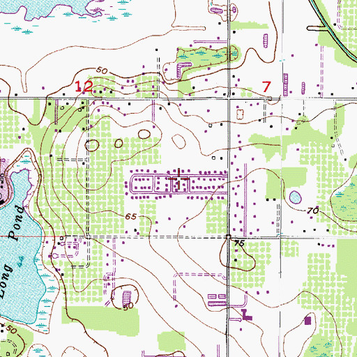 Topographic Map of Kim Acres, FL