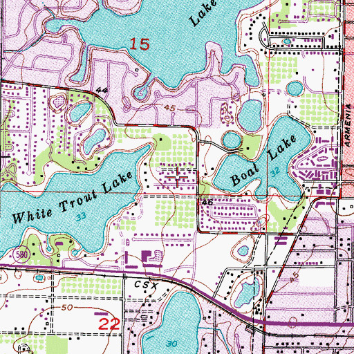 Topographic Map of Kimberly Lane, FL