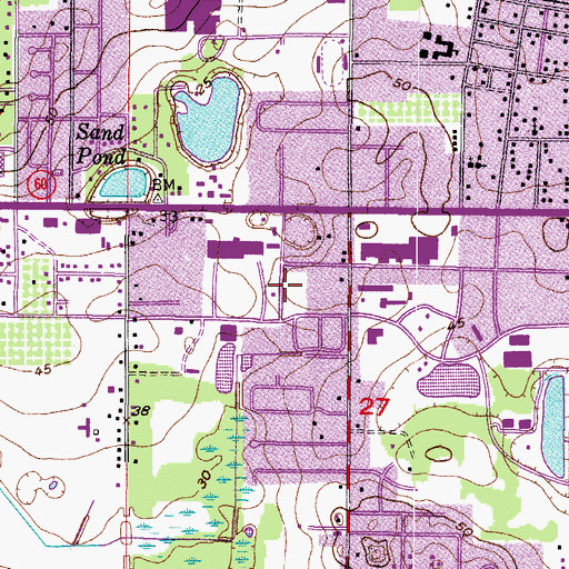 Topographic Map of Kingstowne Place, FL