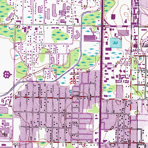 Topographic Map of Kirby Creek, FL