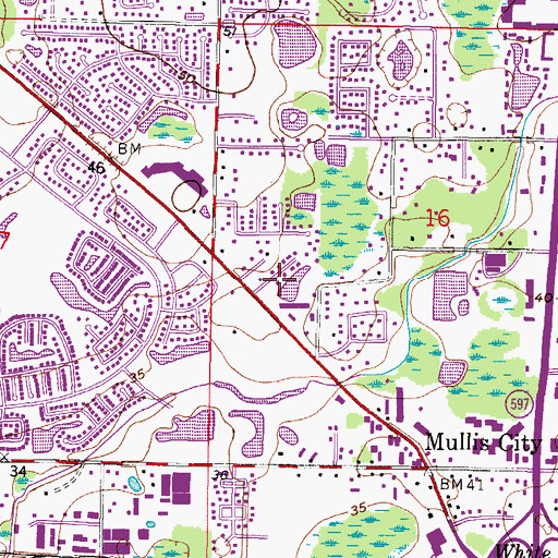 Topographic Map of Koostra, FL