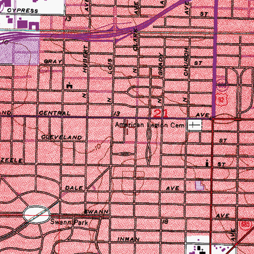 Topographic Map of Krentel Park, FL