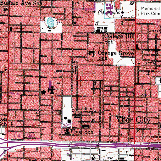 Topographic Map of La Carbayera, FL