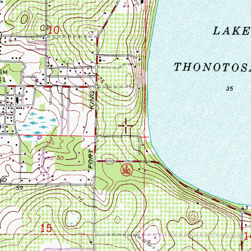 Topographic Map of Lago Whispers, FL