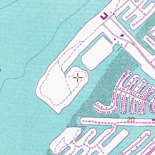 Topographic Map of Lagomar, FL