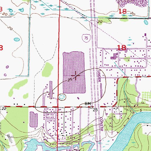 Topographic Map of Lake Fantasia, FL