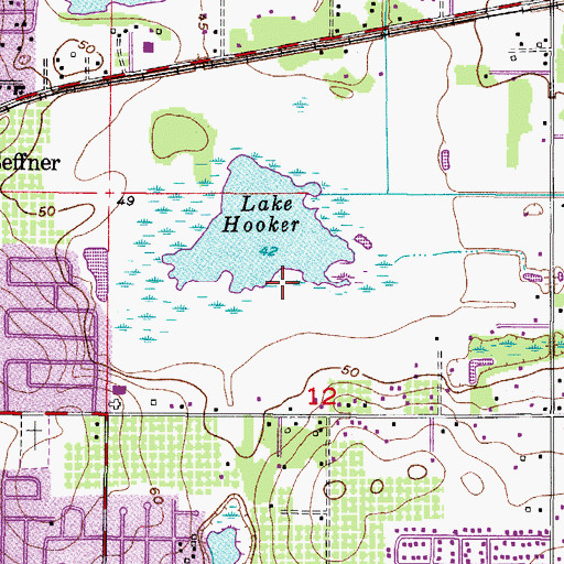 Topographic Map of Lake Shore Ranch, FL