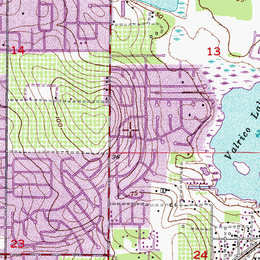 Topographic Map of Lakemont, FL