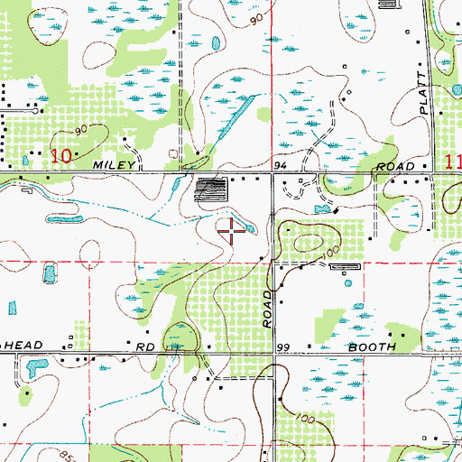 Topographic Map of Piergallini, FL