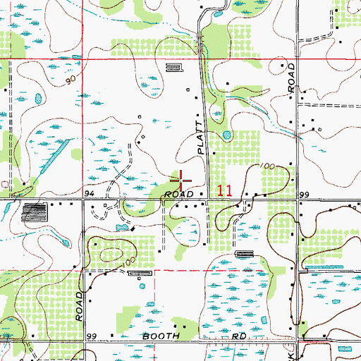 Topographic Map of Pippin Acres, FL