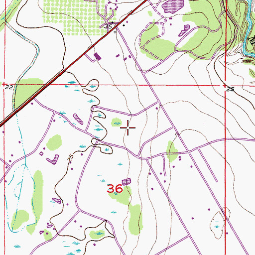 Topographic Map of Pippin Farms, FL