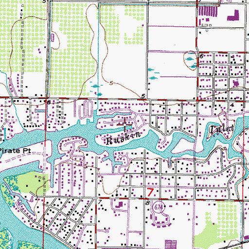 Topographic Map of Point Heron, FL