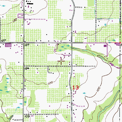 Topographic Map of Pollard Place, FL