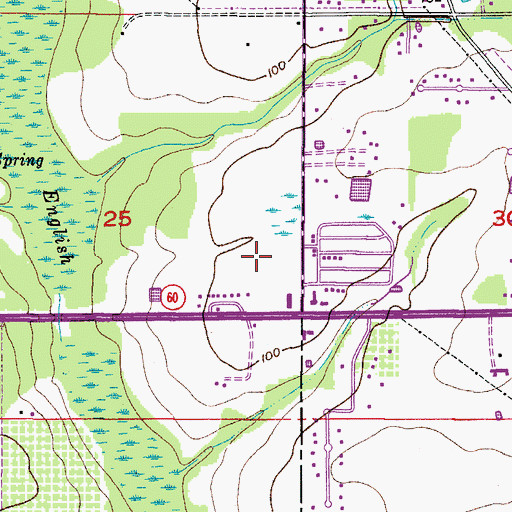 Topographic Map of Pooran, FL