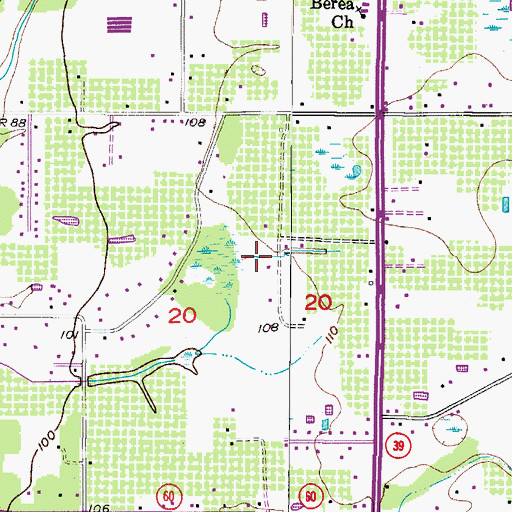 Topographic Map of Porter Acres, FL