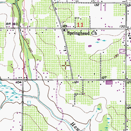 Topographic Map of Pratt Acres, FL