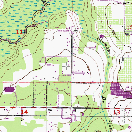 Topographic Map of Pritcher Pines, FL