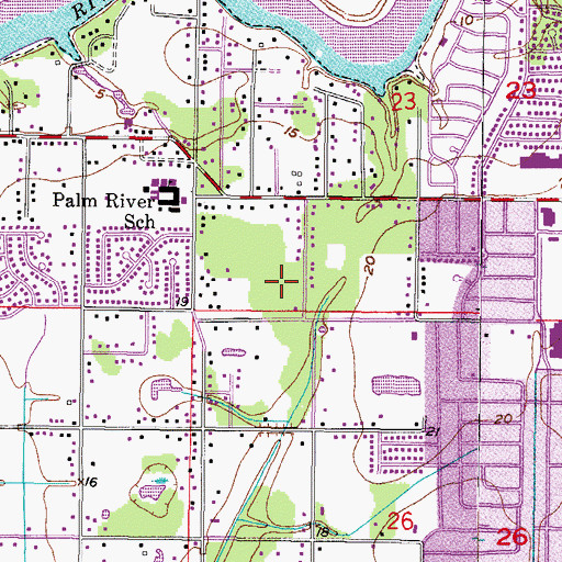Topographic Map of Prospect Heights, FL