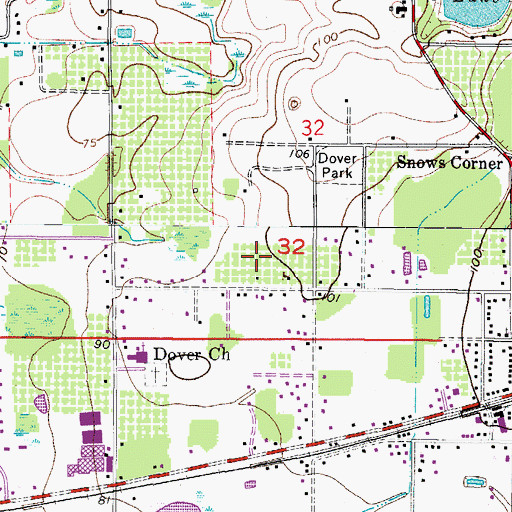 Topographic Map of Puntkins Patch, FL