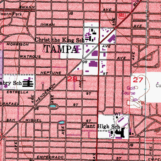 Topographic Map of Raines, FL