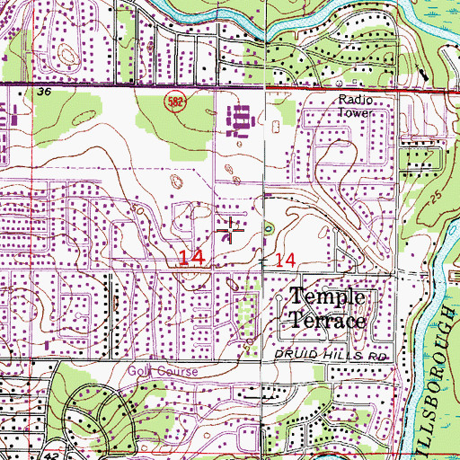 Topographic Map of Randolph Arbor, FL