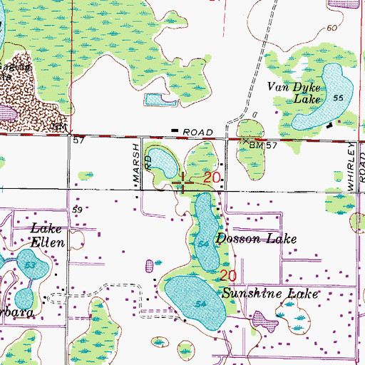 Topographic Map of Rankin Acres, FL
