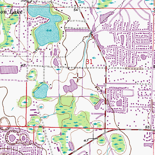 Topographic Map of Rawls Road, FL