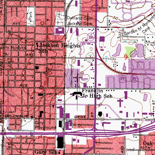 Topographic Map of Reese, FL