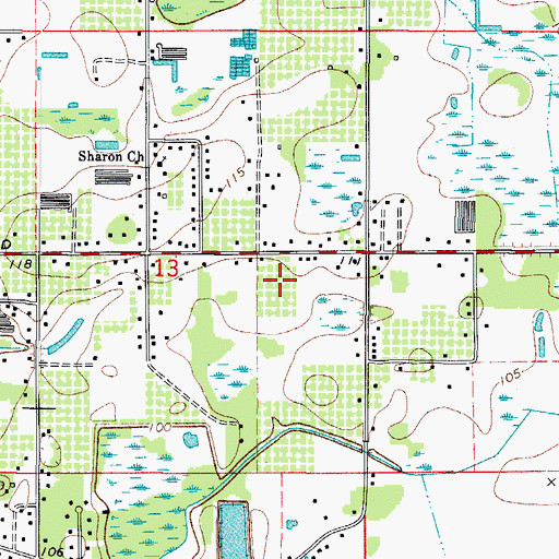 Topographic Map of Renaissance Estates, FL